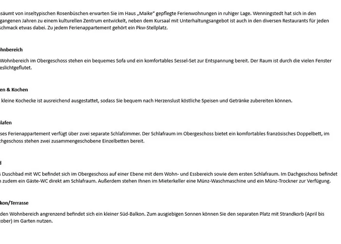 Maike - Feldmarkstr 16, App 4 *